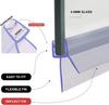 Shower Screen Seal Strip PVC Door Bath Shower Seal Strips for 4-6mm Glass 20mm Gap Glue-free Waterproof Weatherstrip #40 #50