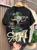 Men's Trendy Cartoon Print Short-Sleeve T-Shirt - Summer Fashion Casual Round Neck