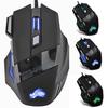 Wired Gaming Mouse 7 Button Backlit Ergonomic Mice 5500 DPI Adjustable Optical Mice USB Mute Computer Mouse for Desktop PC Gamer