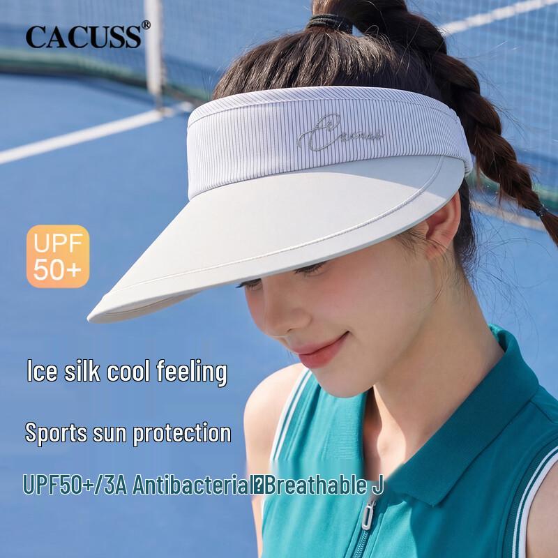 CACUSS UPF50+ Ice Silk Sun Visor Adjustable 55-59cm