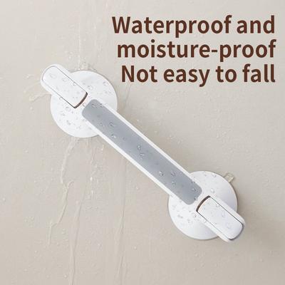 Bathroom Safety Grab Bar With Suction Cup Elderly Kids Bathtub Shower Non-Slip Handle Modern Plastic Support Rail