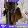 Retro Large-capacity Bag Women's New Fashion and Simplicity Commuter Shoulder Bag Portable Bucket Bag