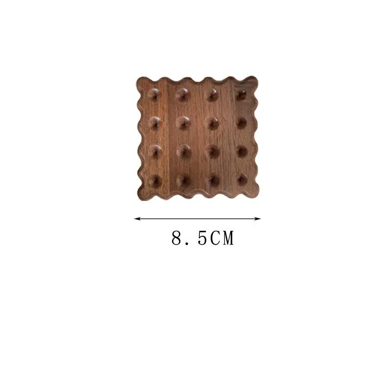 Creative Cookies Solid Wood Coasters Log Color Tea Coaster Mugs Milk Cups Coffee Mats Heat Insulation Durable Anti-scald Pads
