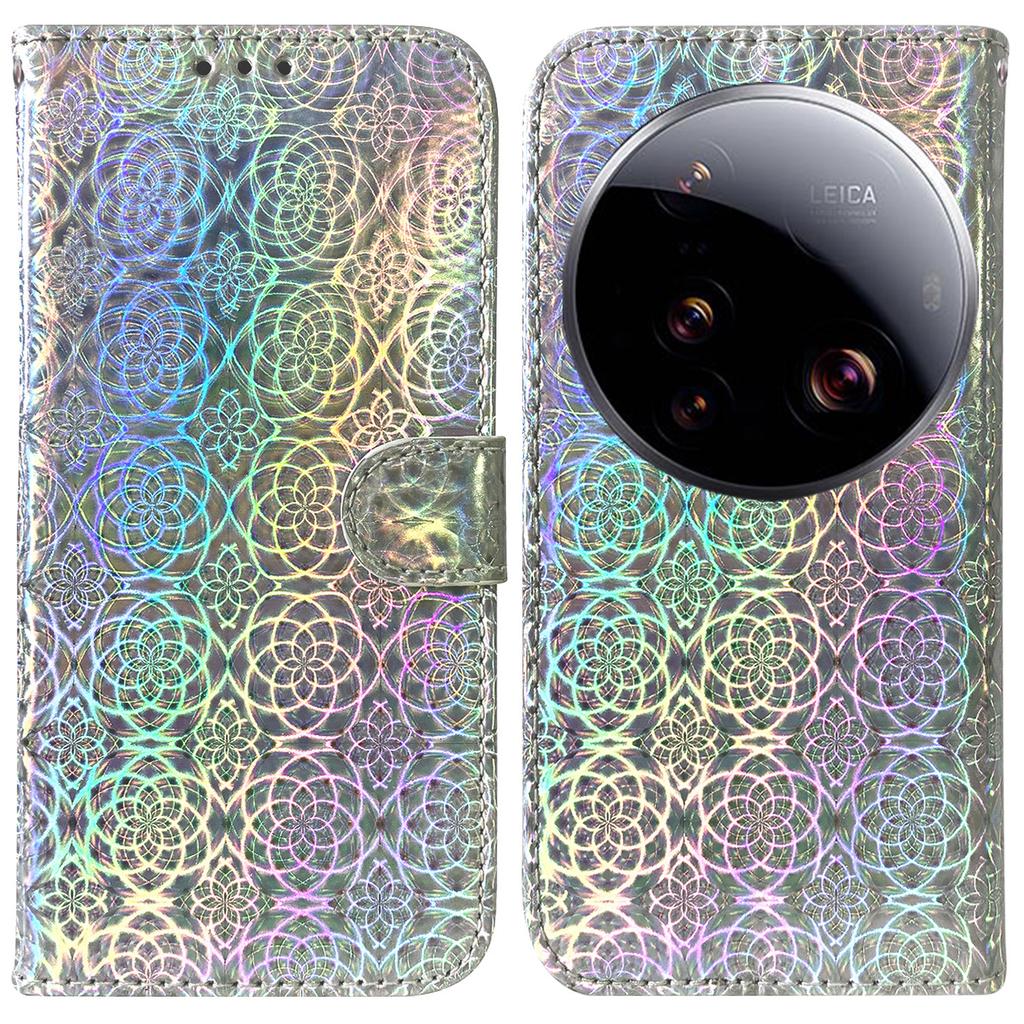 For Xiaomi 15 Ultra Stand Case Dazzling Flower Leather Phone Cover