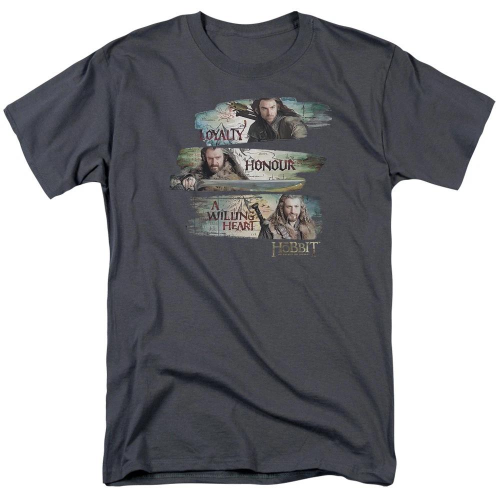 The Hobbit - Loyalty And Honour - Unisex Short Sleeve Children s T-shirt - Gray 100