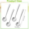 Tiny Spoons for Spices, 4 Pcs 3.3 Inch Stainless Steel Spice Spoon, Mini Spoons for Spice Jars, Easy To Clean & Hold for Sugar, Salt, and Honey,