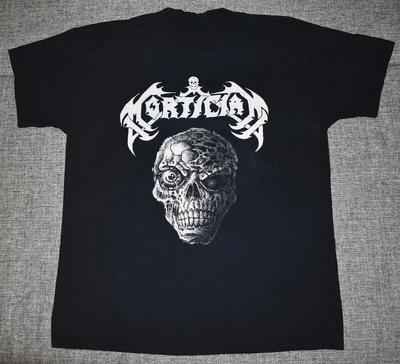 T-shirt Noir Coton Manches Courtes Vtg Mortician Band Toutes Tailles Pour Hommes T-shirt Unisexe