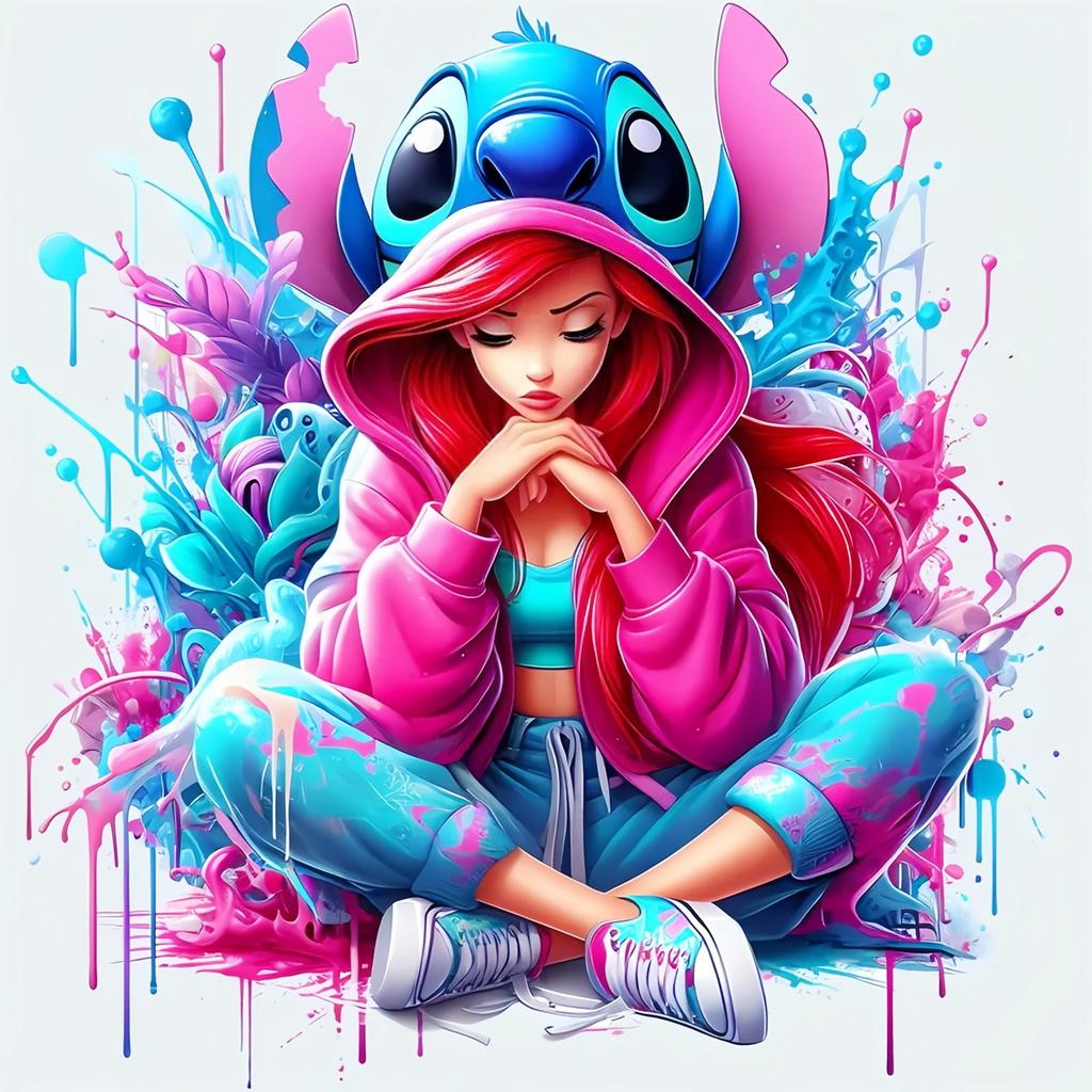 Diamond Embroidery Tinker Bell Stitch Maleficent Painting Picture The Nightmare Before Christmas Mosaic Wall Decor