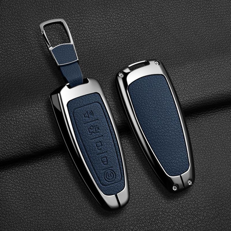 5 Buttons Zinc Alloy Remote Car Key Case Cover Fob For Ford Explorer Edge Escape Flex Taurus 2011 2012 2013 2014 2015 Smart Key