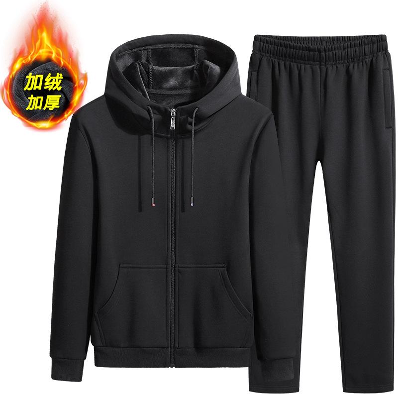 

Зимний плюшевый свитер, мужской спортивный костюм с длинными рукавами и капюшоном для отдыха XL