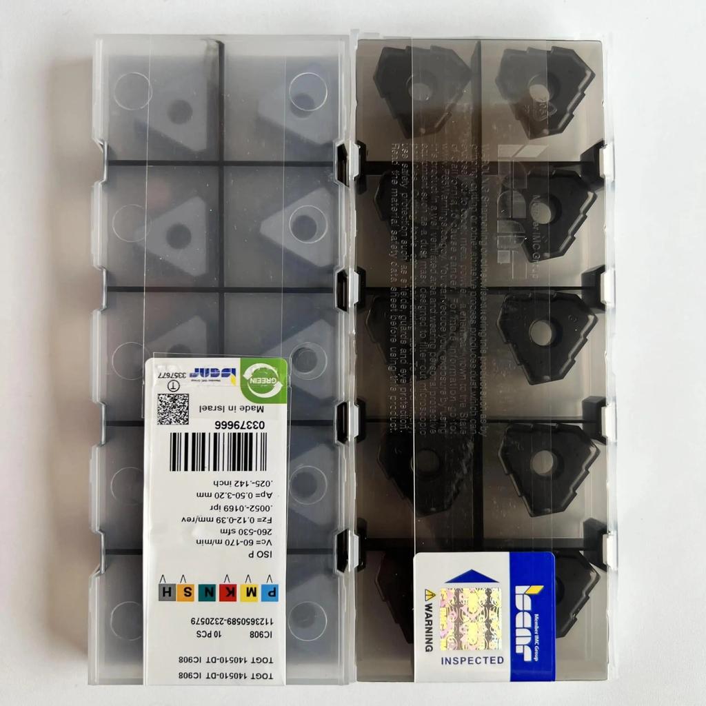ISCAR / TOGT140510-DT IC908 /Industrial Indexable Carbide Inserts 10 PCS