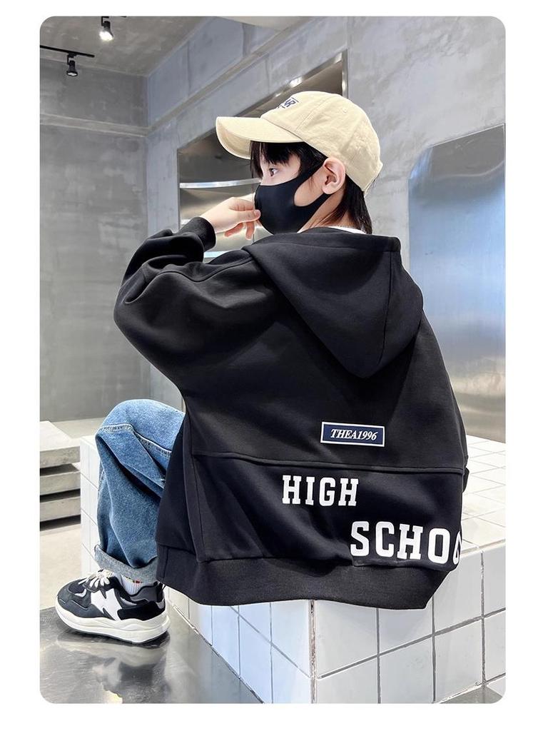 2025 Boys' & Girls' Stylish Sweatshirt: New Youth Autumn/Winter Street Style Top