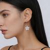 Cazador Clear Zircon Star Drop Dangle Earrings for Women Stainless Steel Pentagram Earrings Jewelry 2026 Trend Mother's Day Gift