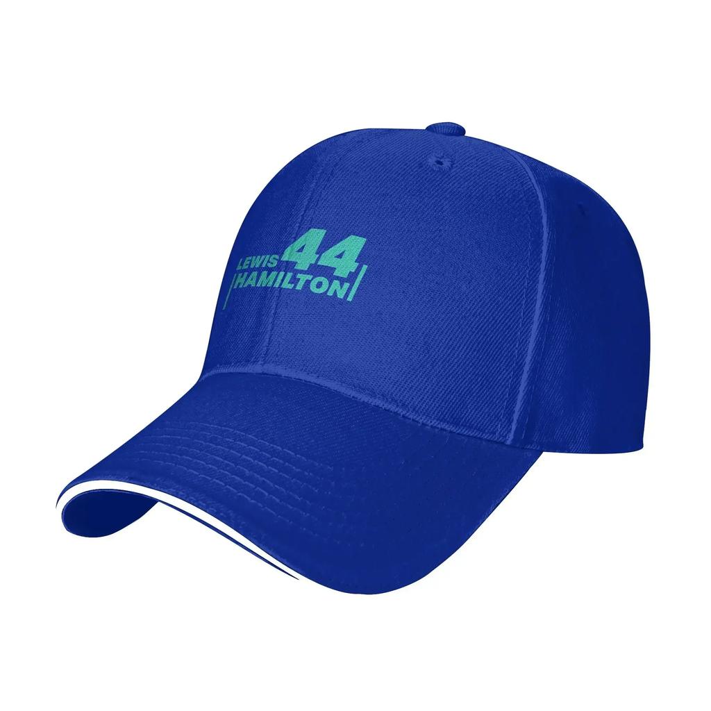 Spring 44 Lewis Hamiltons Blue Baseball Cap Hunting Camping Fashion Print Sun Trucker Hat Men Adult Dropshipping Caps