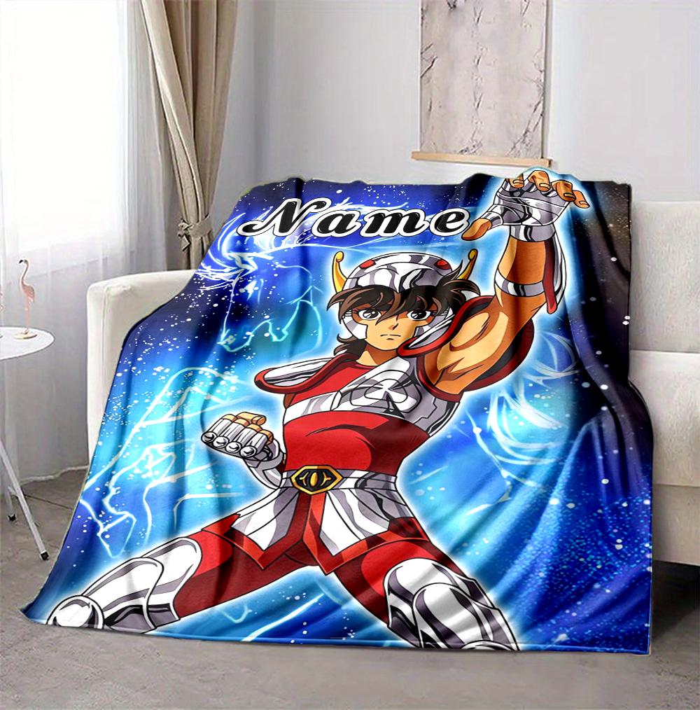 Custom Name Cosmic Warrior Flannel Blanket Throw Blanket Soft Warm Sofa Bed Decor Unique Gift