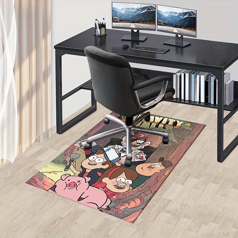

3D Printed Gravity Falls,Mystery Solvers,Treasure Hunt Anti-Slip Rug - Machine Washable Office Rug for Living Room, Bedroom, Office - Multiple Sizes 60cm by 90cm