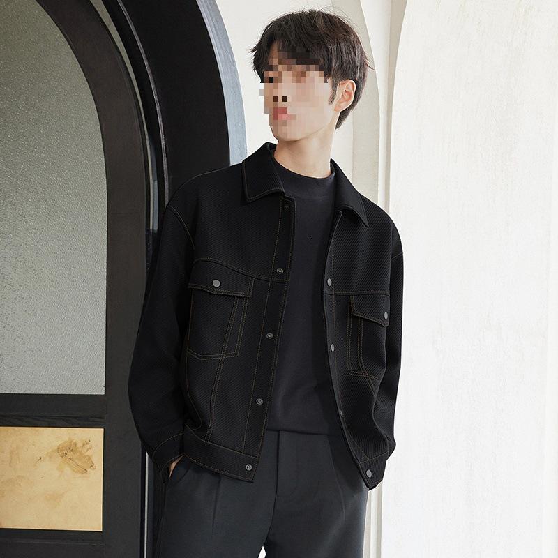 Men's Trendy Casual Lapel Jacket - Spring & Autumn 2025 Collection