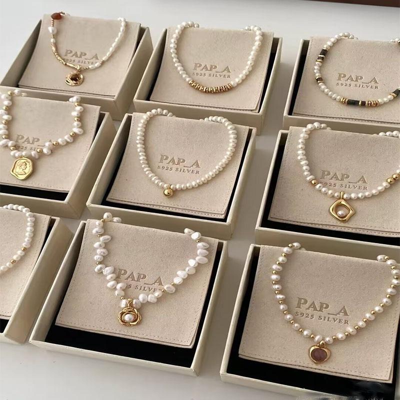Shijia pearl necklace women's niche design sense fashion temperament collarbone chain neck chain sweater chain bead chain