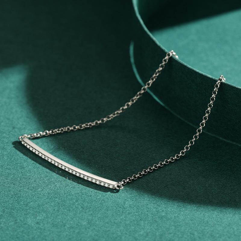 MODIAN Bracelet chaîne à maillons réglable en argent sterling 925 avec zircone cubique éblouissante pour femme, bijou de mariage élégant