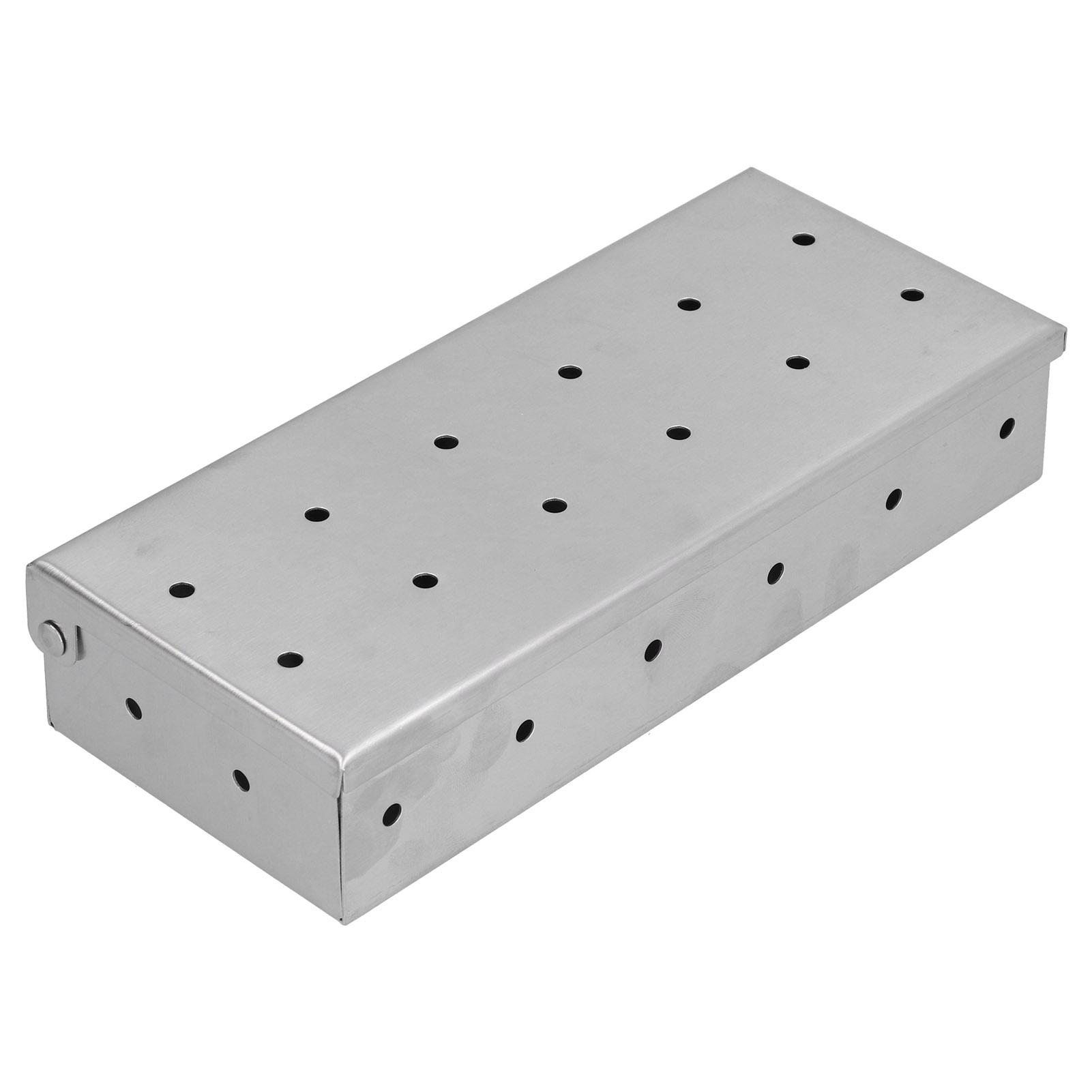 

Smoker Box Vent Design High Compatibility Easily Use Durable BBQ Gadgets for Charcoal Gas Grill