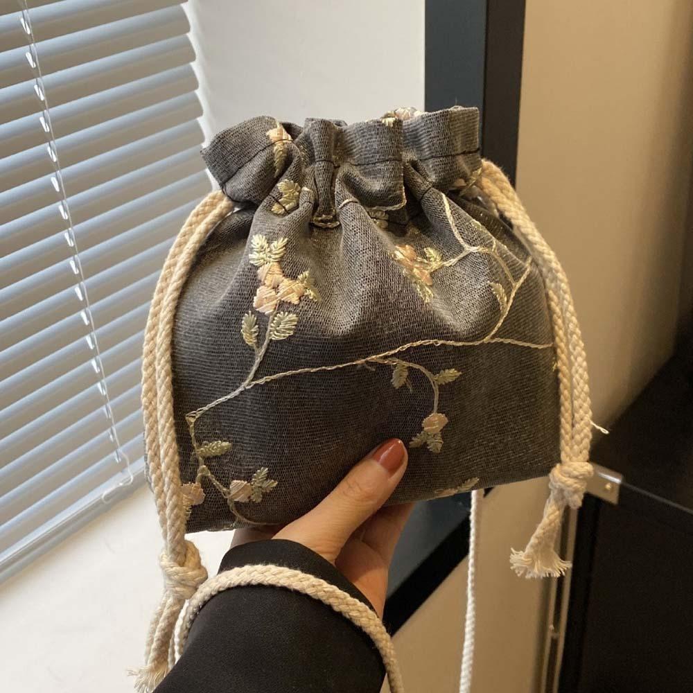 Breathable Crossbody Drawstring Bag Hanfu Accessories Cloth Pouch  Women