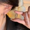 Korean Irregular Metal Earrings Women's Cold Wind Niche Versatile New Earrings Trendy Personalized Earrings