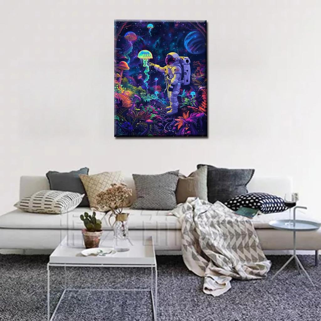 Beautiful Starry Sky Paint by Number for Beginner and Kids, Plant Paint by Numbers for Kids and Beginner,Arts Craft for Home Wall Art Decor,Oil