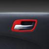 4P Car Inner Door Handle Bowl Cover Trim For Dodge Charger 11-23 Accessories Red