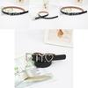 Vintage Metal Belt With Heart Design Alloy Buckle For Women Smart Casual Waist Decor