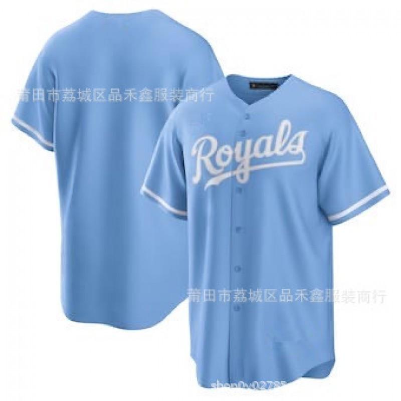 Mens Kansas City Royals MLB Baseball Jersey 7 Witt Jr Cotton Performance Tee Sports Fans Wear