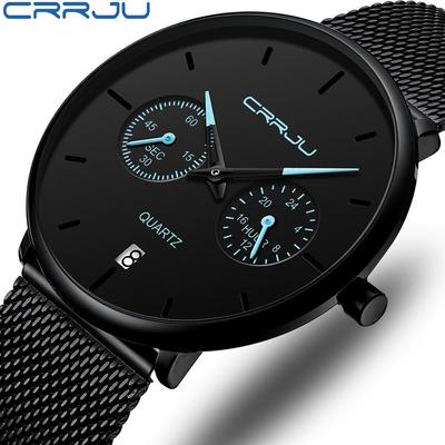 CRRJU 2162 Herren-Sternenhimmel-Uhr - Modische, Schlichte Business-Uhr