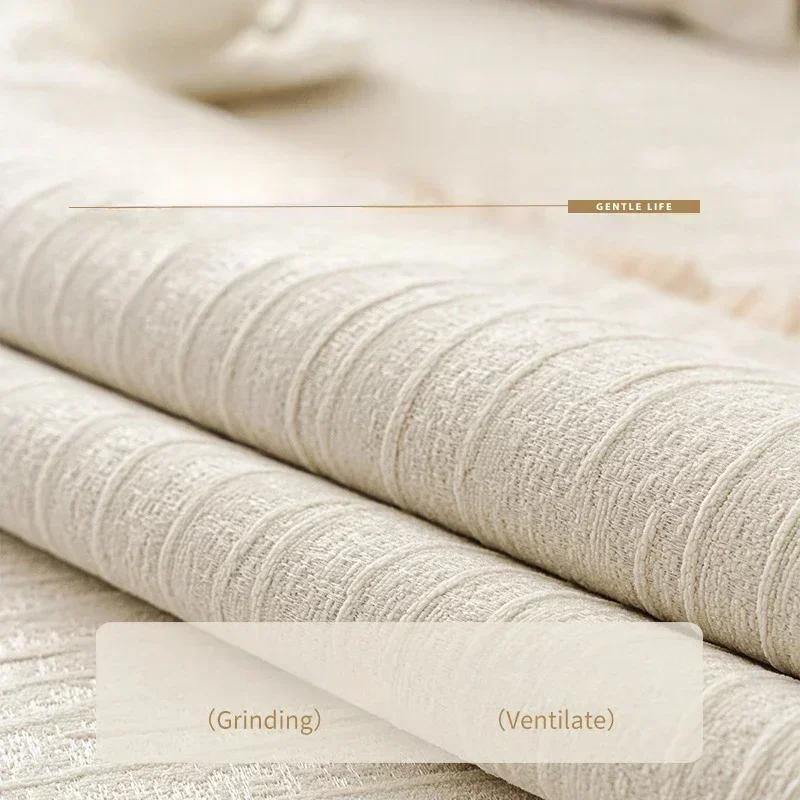 Luxury Chenille Couch Cover With Skirt Non-Slip Sofa Cover Four Seasons Sectional Sofa Armrest Backrest Cover For Living Room