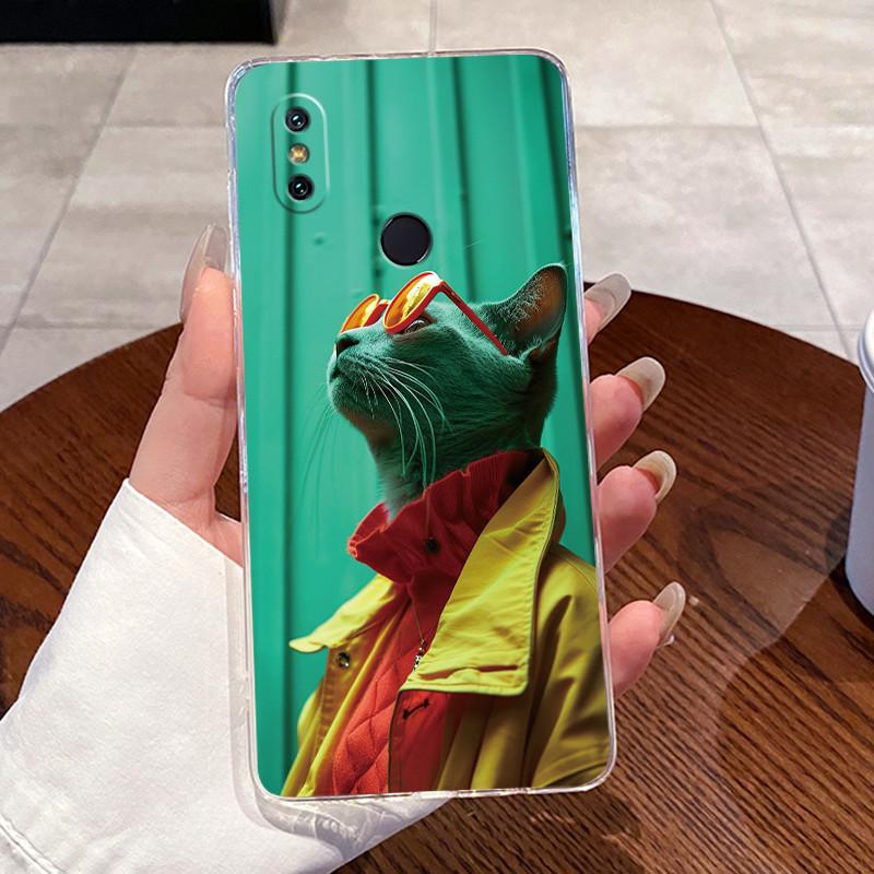 Jelly Casing For Xiaomi Mi A2 Fundas For Xiaomi Mi 6X Capa Clear Silicone Soft TPU Back Cover Cute Cat Rabbit Heart Phone Case