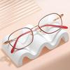 Small Frame Oval Presbyopia Glasses for Women Stylish Metal Ultra-Light Personalized Reading Glasses Anti Blue Light Goggles