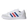 adidas Grand Court SE Białe Królewski Niebieski Czerwony Sneakersy Unisex Cloud-White Żywo-Czerwony H02029