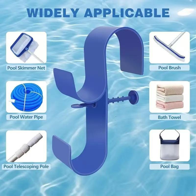 Outdoor Swimming Pool Hook Bracket Storage Rack Storage Hook Multi-Purpose Hooks Home Storage & Organization