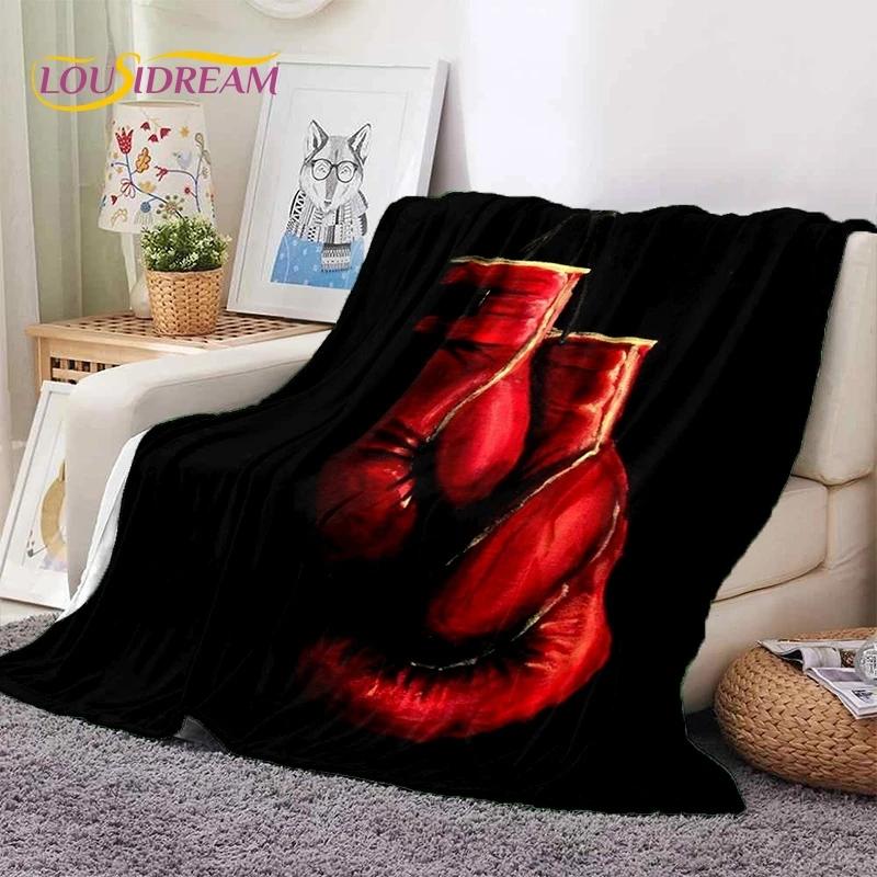 Boxing Gloves Boxer Fight Cartoon Soft Flannel Blanket for Beds Bedroom Sofa Picnic,Throw Blanket for Cover Outdoor Leisure Gift