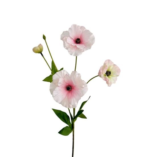 Искусственные Цветы Ранункулюсы 20 Дюймов Искусственные Пионы со Стеблем для Вазы Цветочные Композиции DIY Свадебный Букет Декор для Дома Девичник