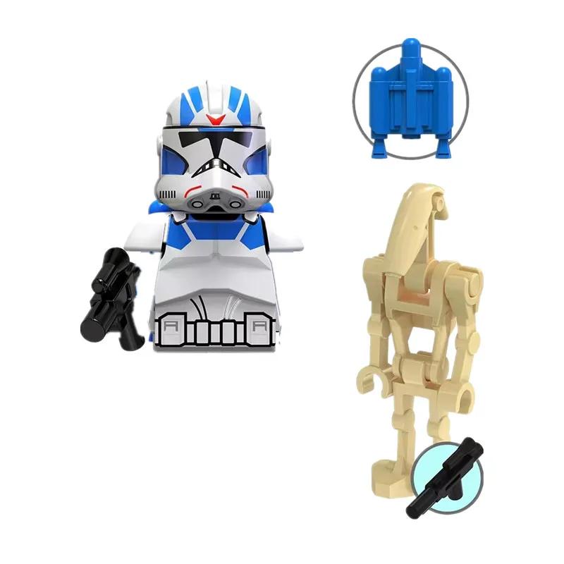 MOC Militärsoldaten Mini Anime Action-Figuren Waffen Roboter Mecha Bausteine Ziegel DIY Spielzeug für Kinder Geschenk