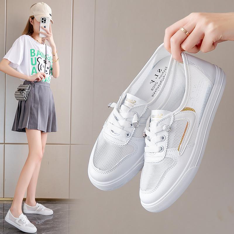 Women's shoes feel like stepping on shit, pregnant women's mesh shoes, women's breathable thin sports shoes, hollowed out mesh in summer, and pedal s