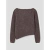 Anggae Llama Blend Asymmetric Pullover Brown