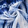 Ethnic Tie-Dye Blue & White Cotton-Linen Scarf: Mori Girl Travel Shawl & Literary Accessory