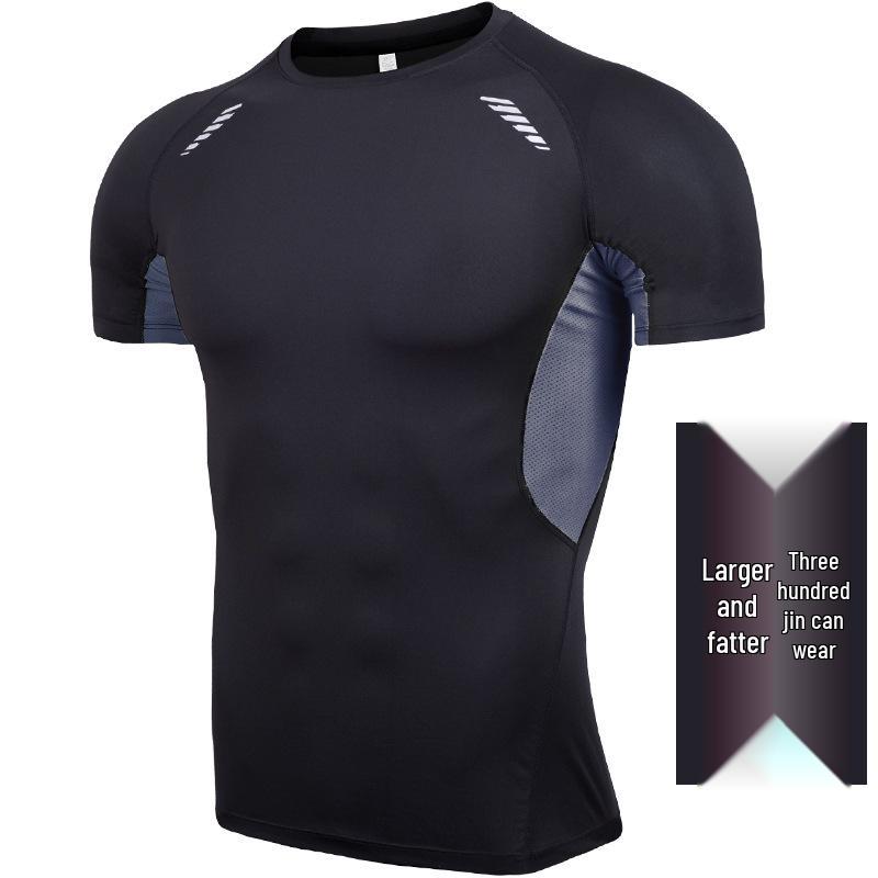 Men's Plus Size Quick-Dry T-Shirt: 5X-6X Short Sleeve Sportswear for Summer