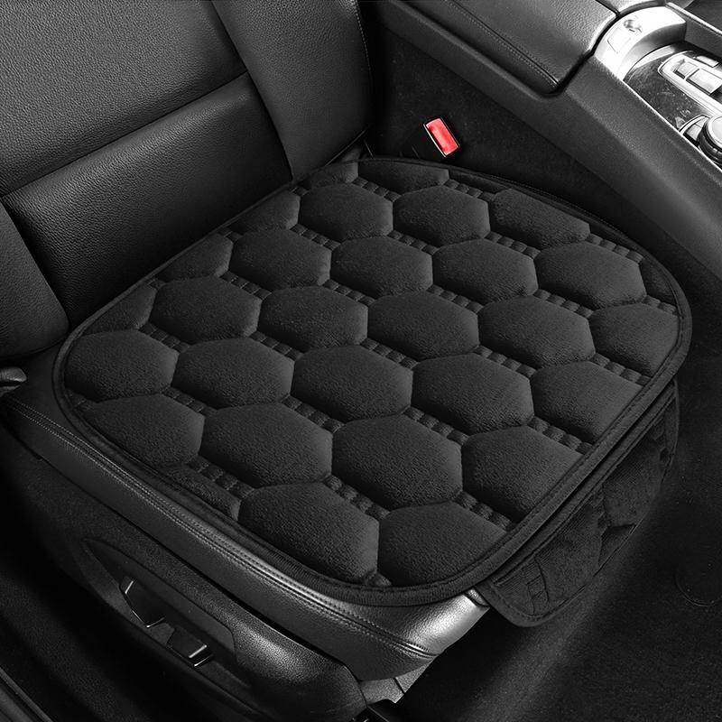 Winter Warmth Thicken Auto Seat Cushion Universal For All Seasons Fleece Anti-Slip Backrest Pad Comfortable And Breathable