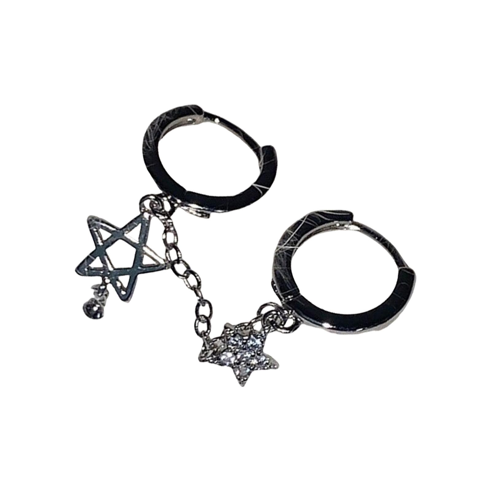 

Elegant Star Drop Earrings Party Ear Buckles Fashion Ear Jewelry Alloy Texture Suitable for Women and Teens Present