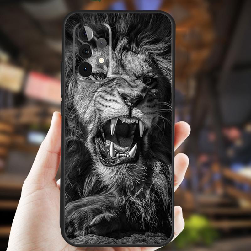 Animal Lion Case For Samsung Galaxy A34 A06 A05 A32 A16 A55 A36 A26 A54 A14 A22 A52 A35 A15 A53 A13 A56