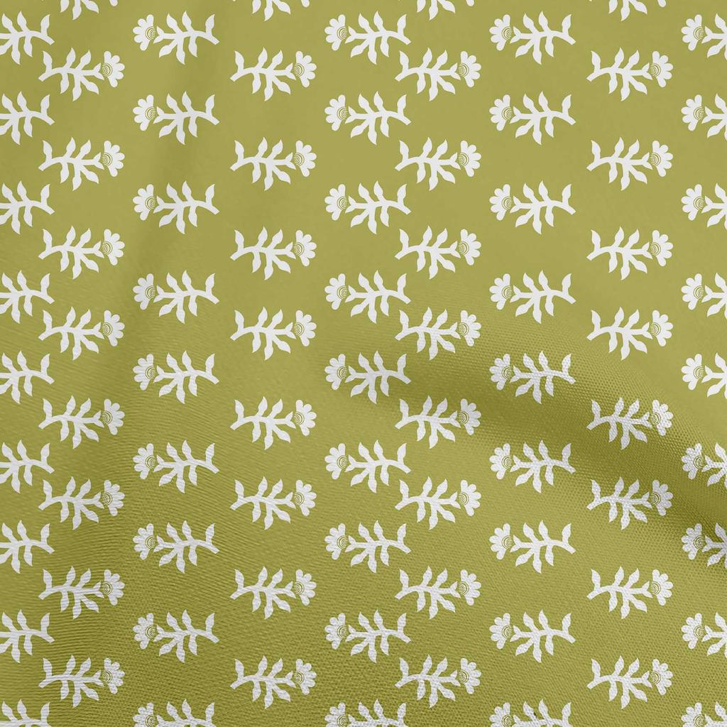 oneOone Cotton Flex Dark Mustard Fabric Asian Block Sewing Fabric By The Yard Printed Diy Clothing Sewing Supplies 40 Inch