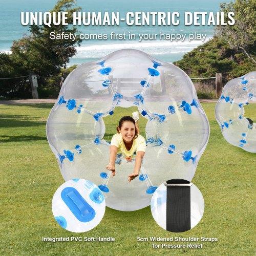 VEVOR Inflatable Bumper Ball 1-Pack, 4FT/1.2M Body Sumo Zorb Balls for Teen & Adult