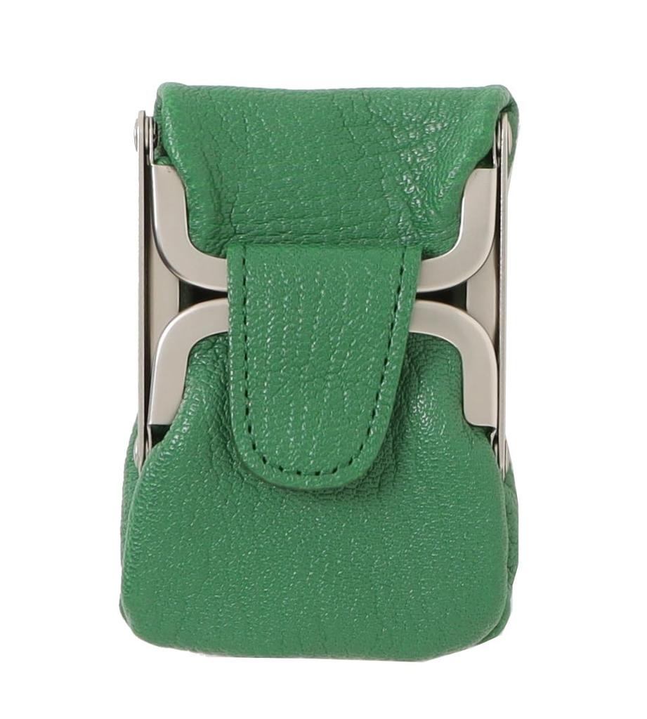 SOPO Coin Case, Mini Compact, for Men and Women, Leather, Made in Japan, SO67 Green