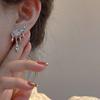 Water Droplets Zircon Unique Earrings New Fashion Cool Wind Small Female Stud Woman Jewelry Accessories